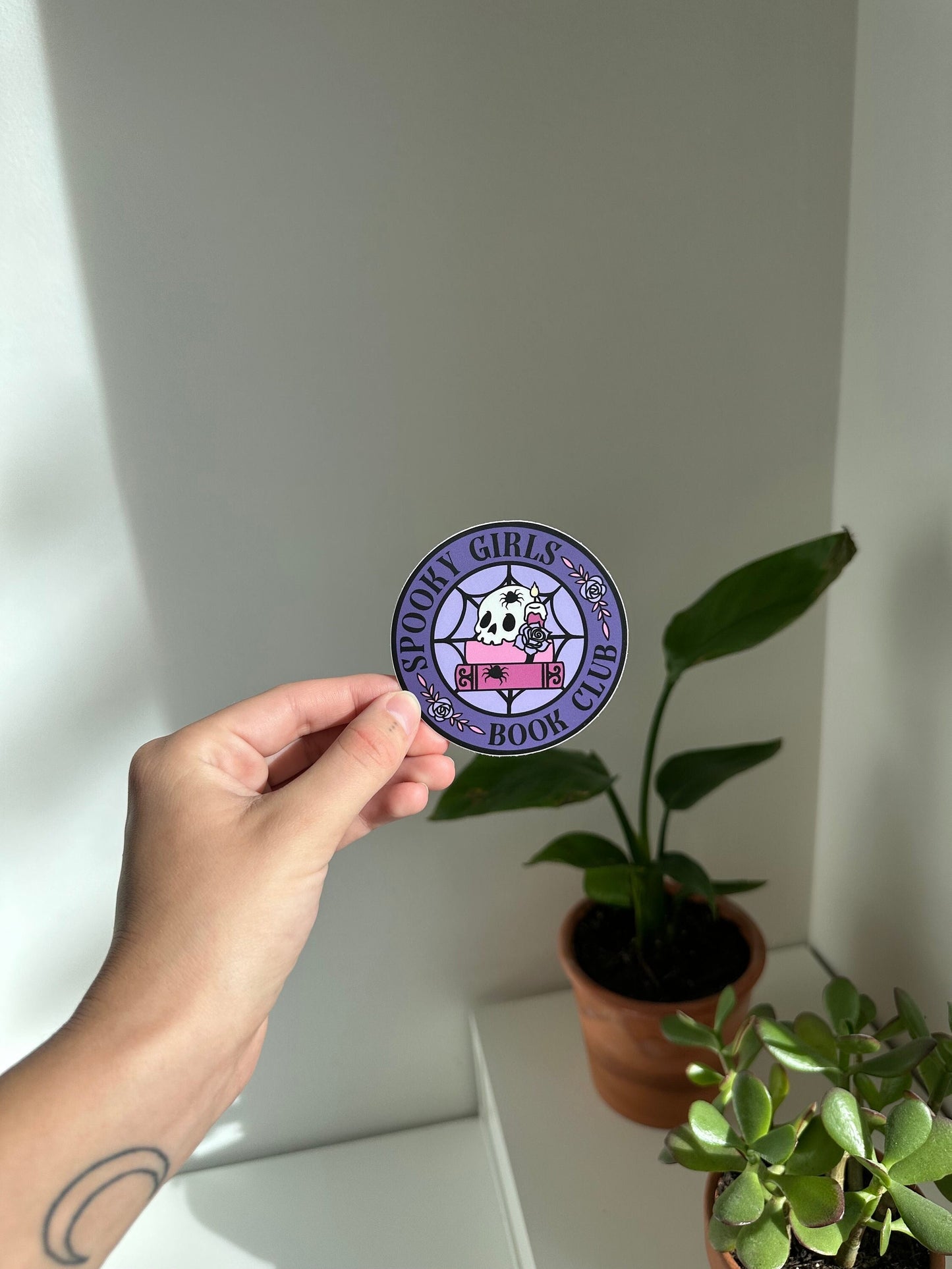 Spooky Girls Book Club Sticker