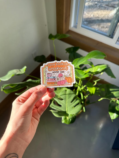 Cozy Bookish Weekend Admit One Ticket