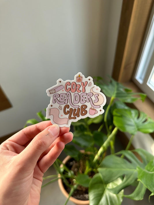 Cozy Readers Club Sticker
