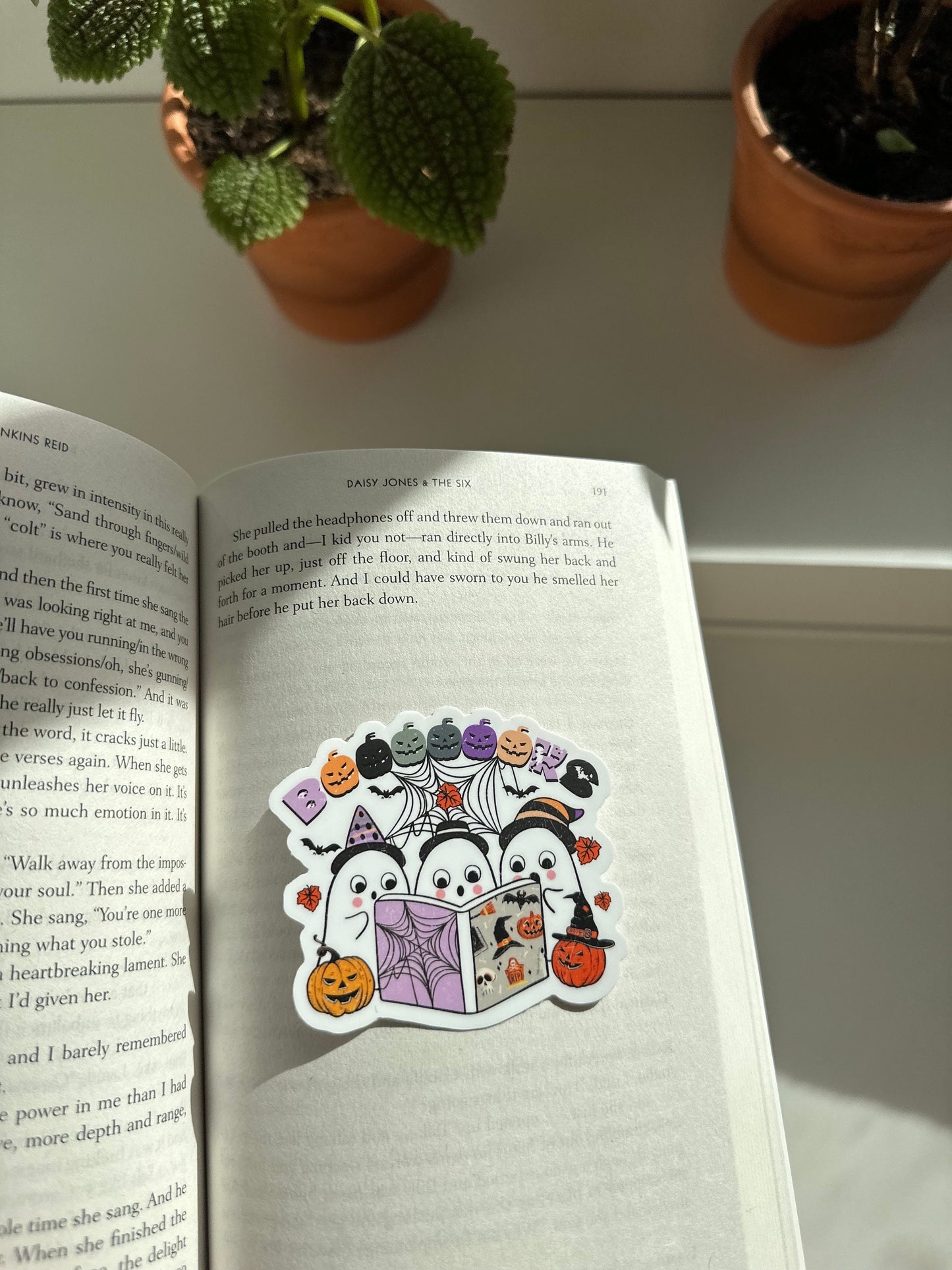 Boooooks Ghost Reading Sticker