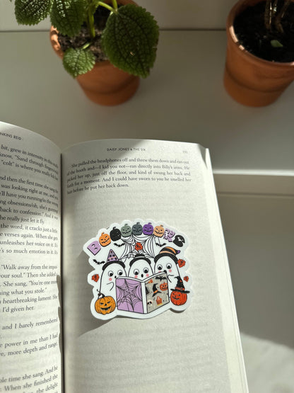 Boooooks Ghost Reading Sticker