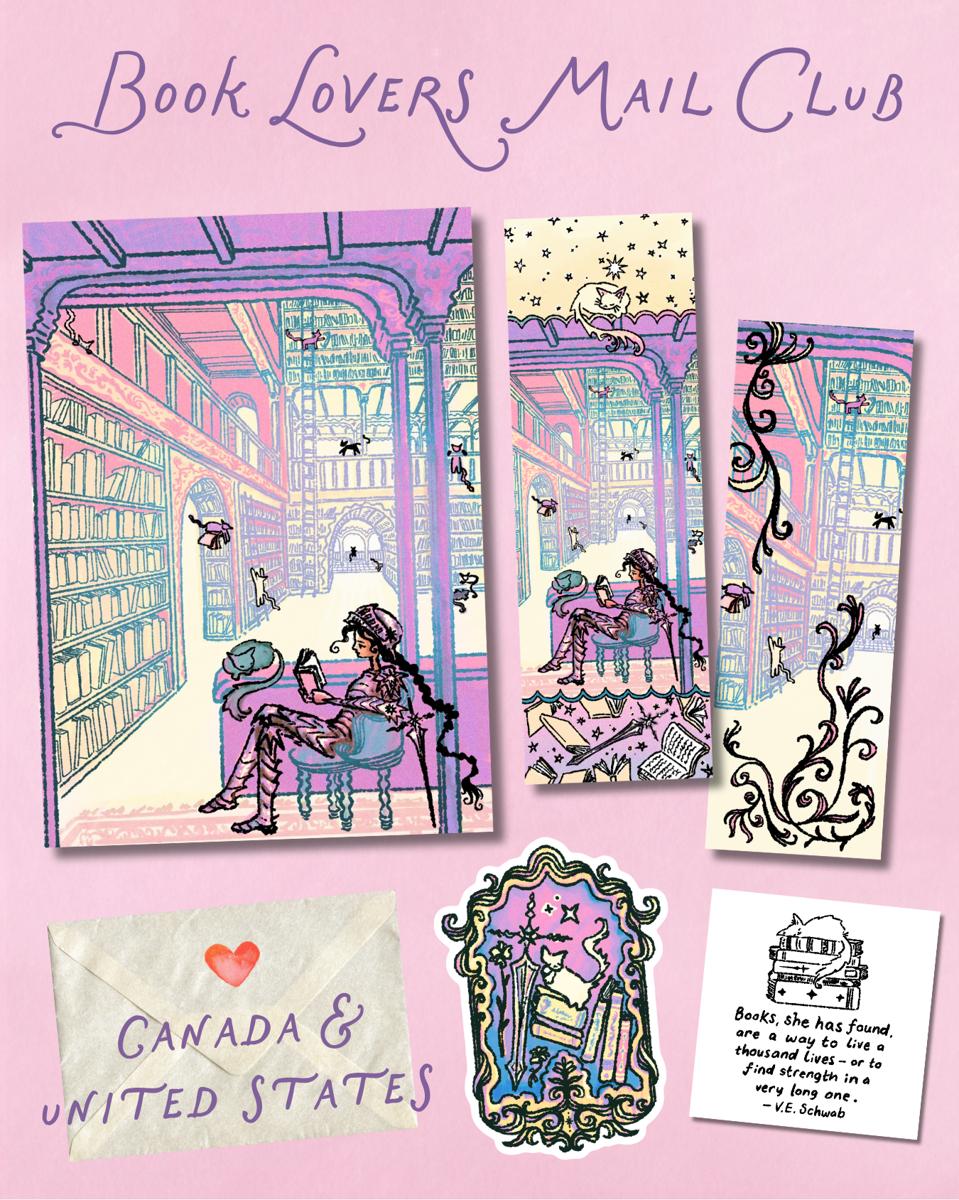 Book Lovers Mail Club - Canada & USA