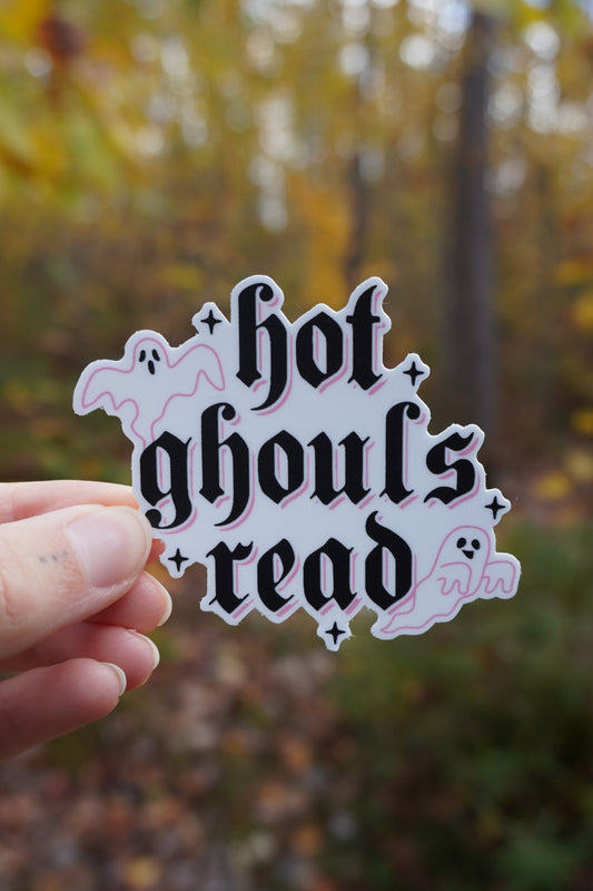 Hot Ghouls Read Sticker