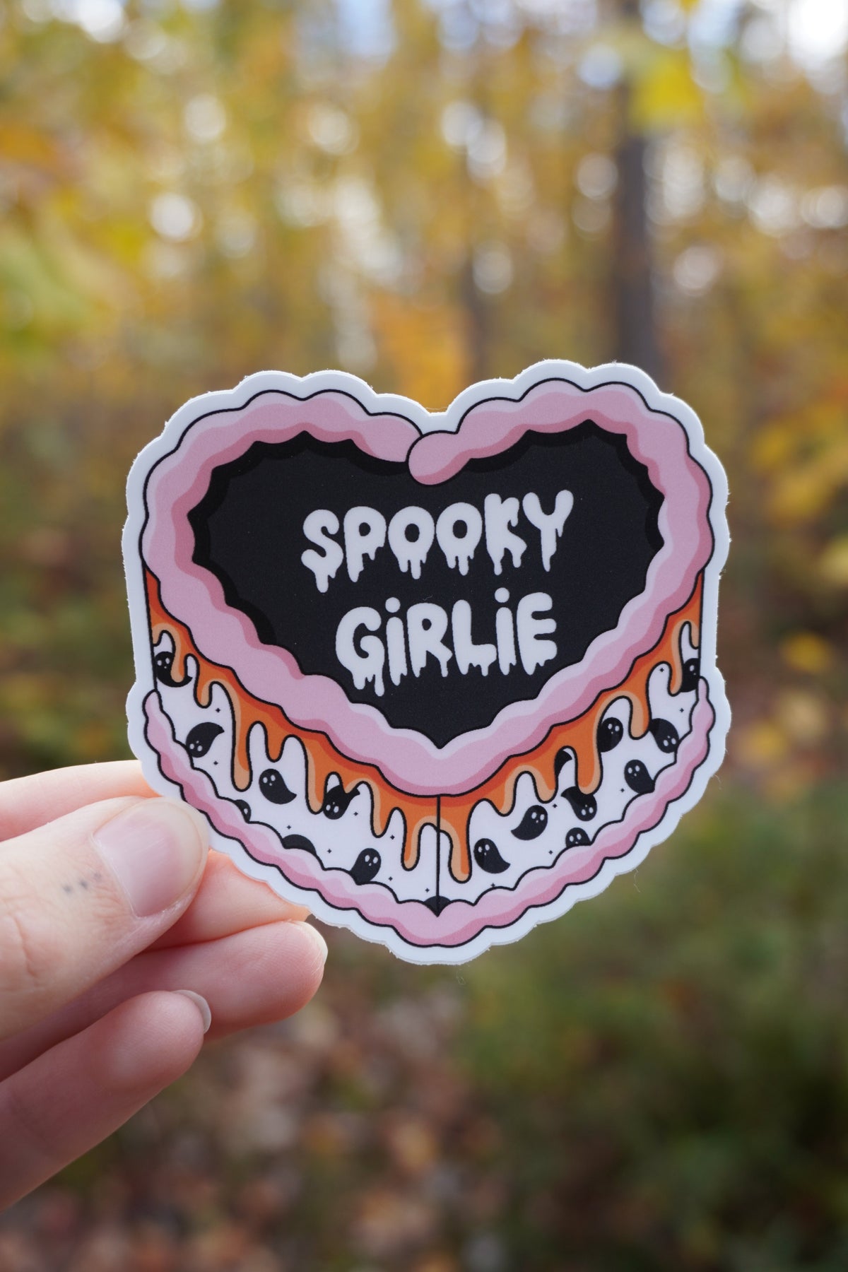Spooky Girlie Cake Sticker
