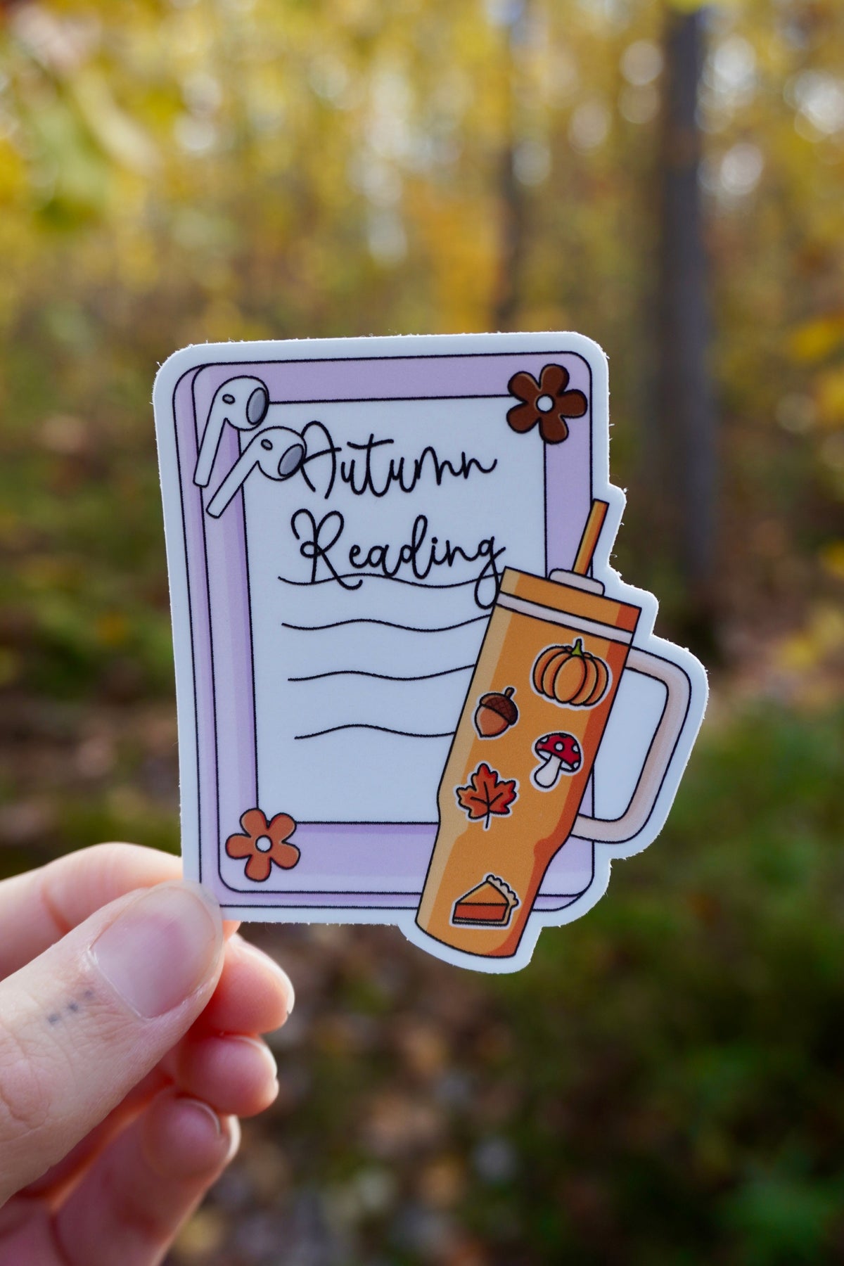 Autumn Reading Sticker