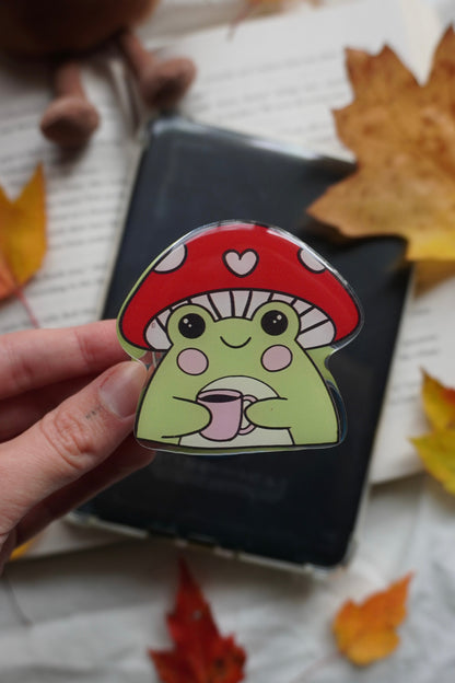 Mushroom Frog Magnetic E-reader Grip