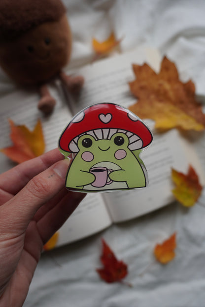 Mushroom Frog Magnetic E-reader Grip