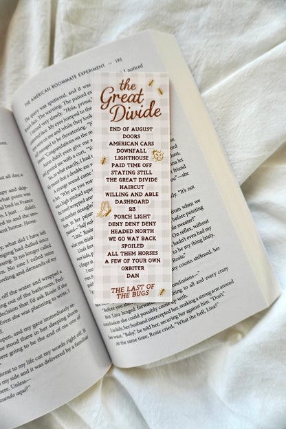 Great Divide Songs Bookmark