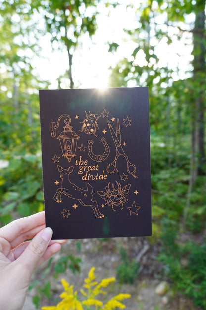 Great Divide 5x7 Gold Embossed Art Print