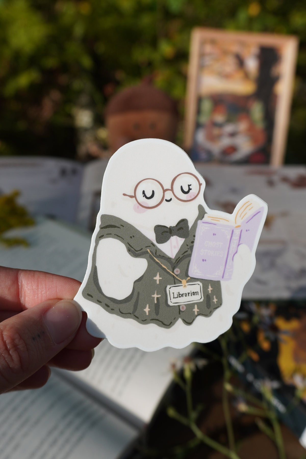 Ghost Librarian Sticker
