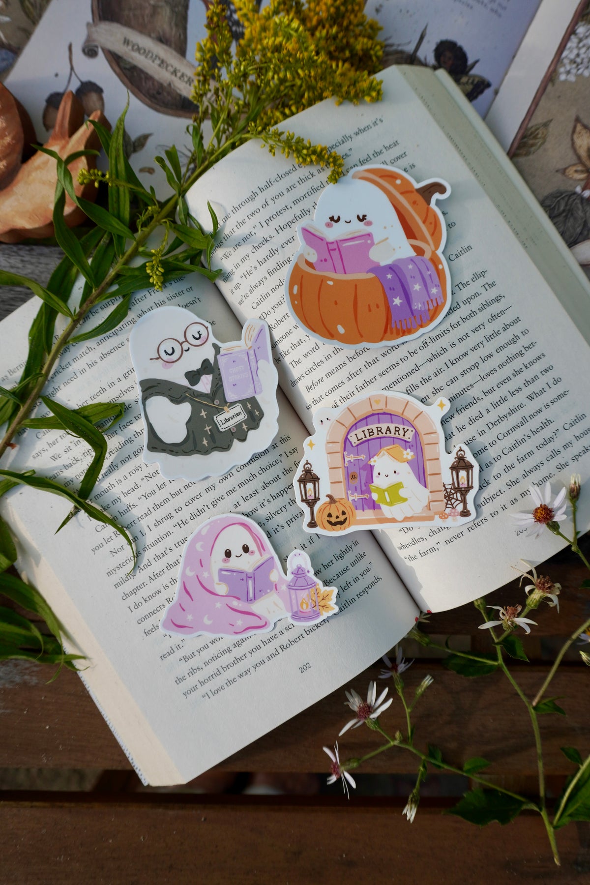 Bookish Ghost Sticker Bundle