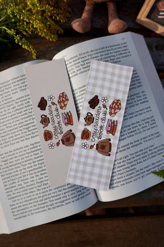 Cozy Readers Club Bookmark