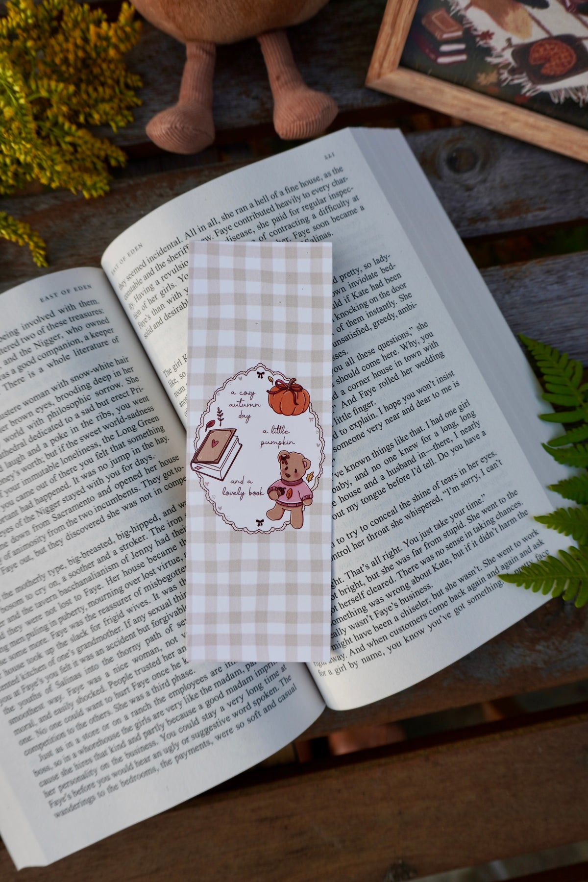 A Cozy Autumn Day Bookmark