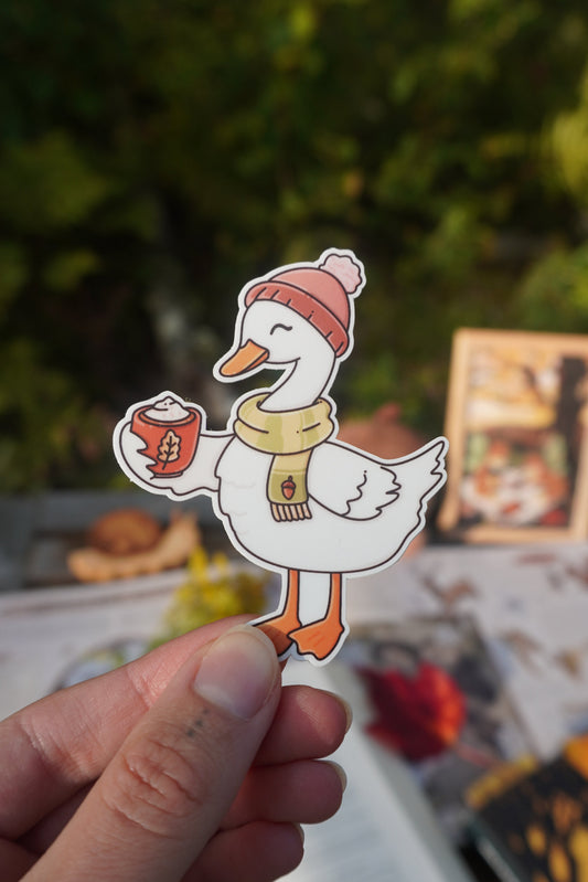 Fall Goose Sticker