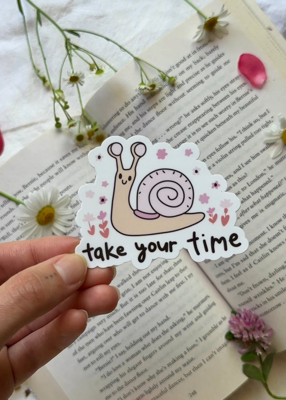 Take Your Time Snail Sticker