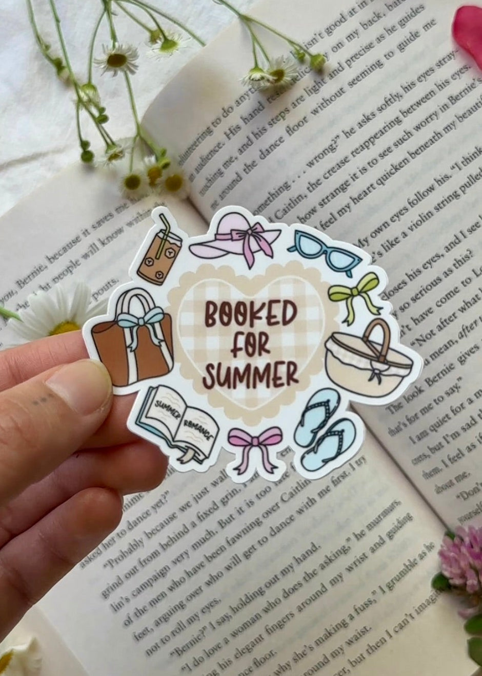 Booked for Summer Sticker