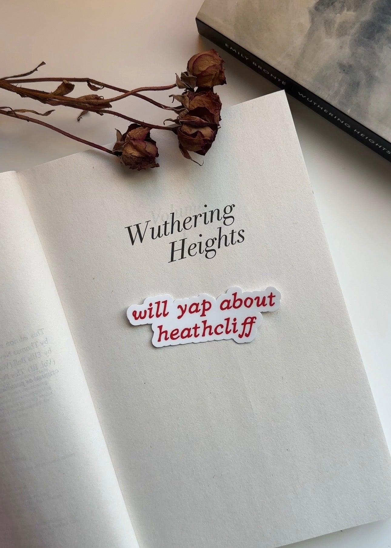 Will Yap About Heathcliff Sticker