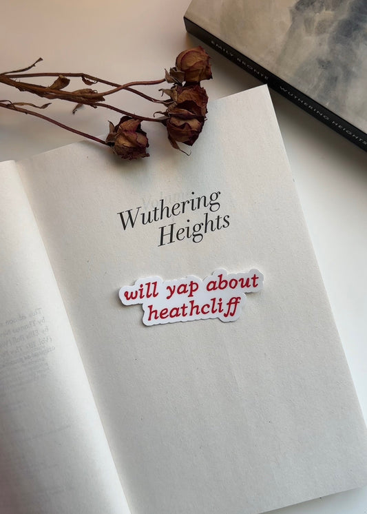 Will Yap About Heathcliff Sticker