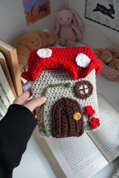 Crochet Mushroom House Kindle Sleeve