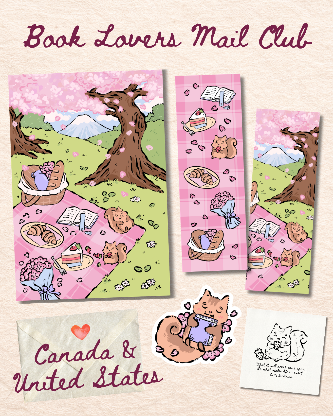 Book Lovers Mail Club - Canada & USA