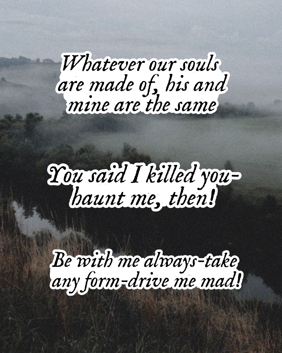 Wuthering Heights Quote Stickers