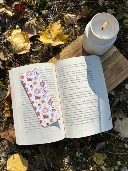 Cozy Autumn Pattern Bookmark