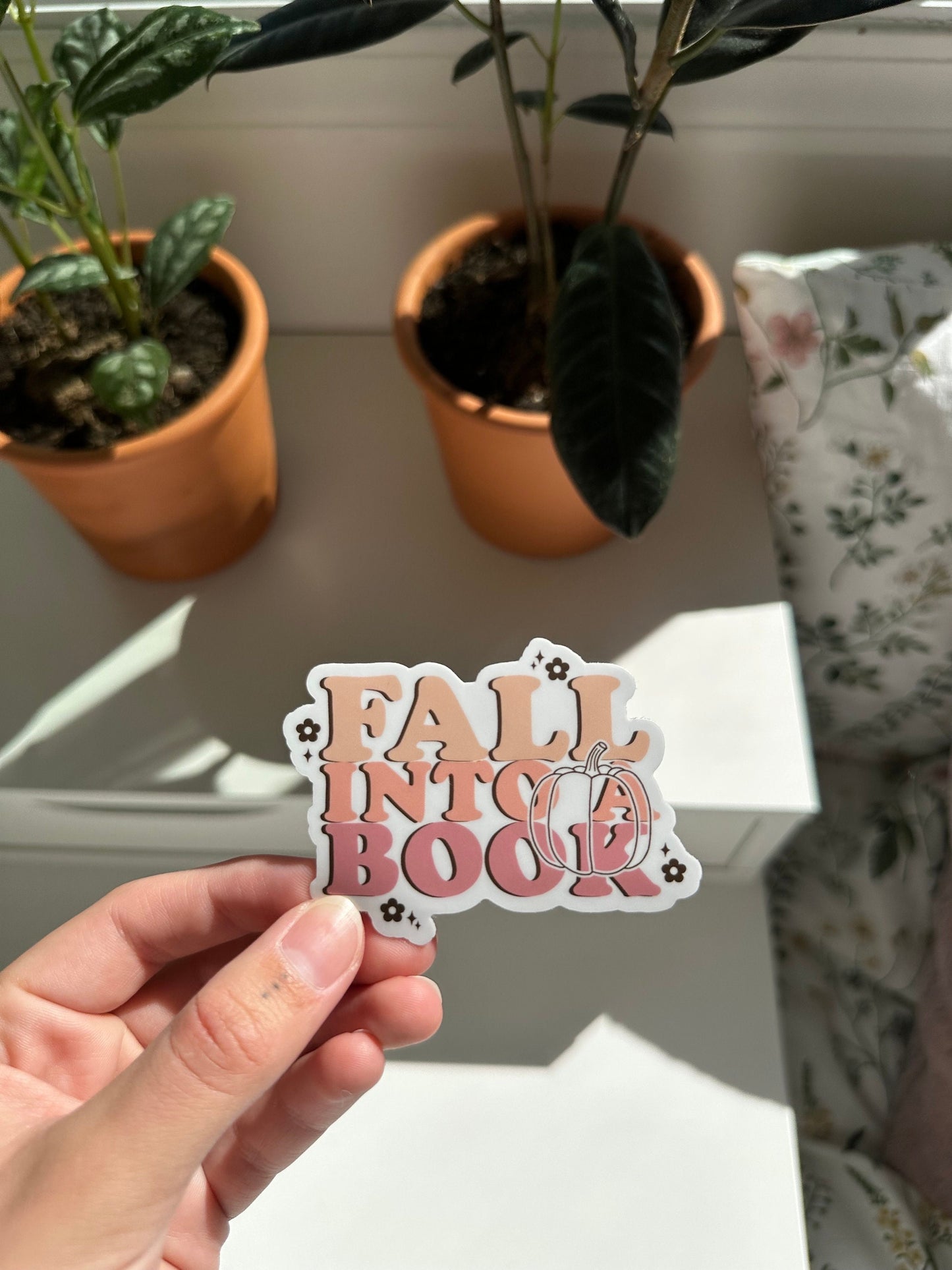 Fall Into A Book Sticker