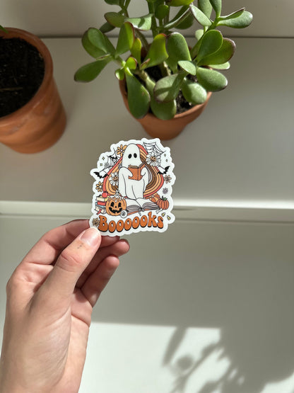 Boooooks Ghost Reading Sticker