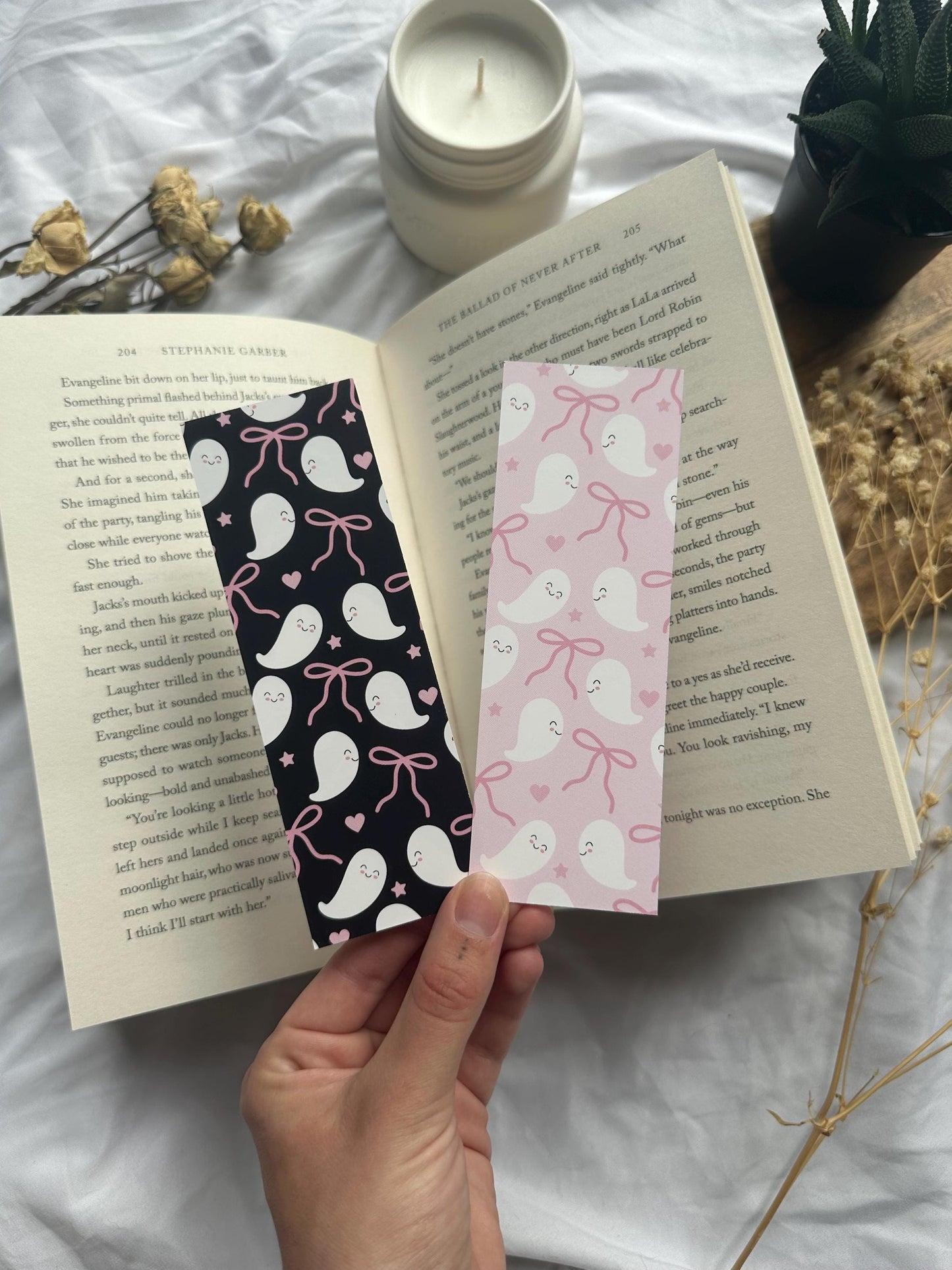 Ghosties With Bows Bookmark