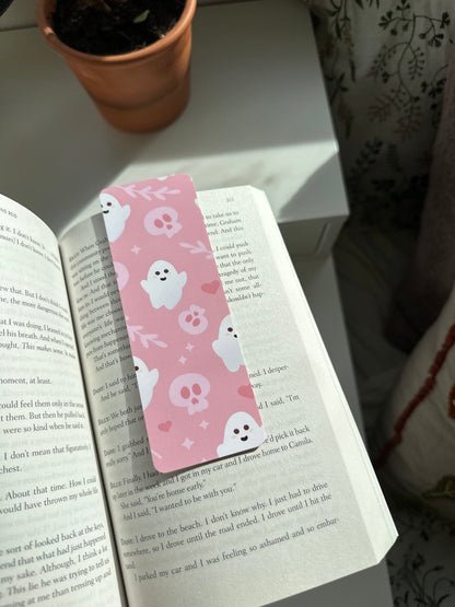 Pink Halloween Ghostie Bookmark