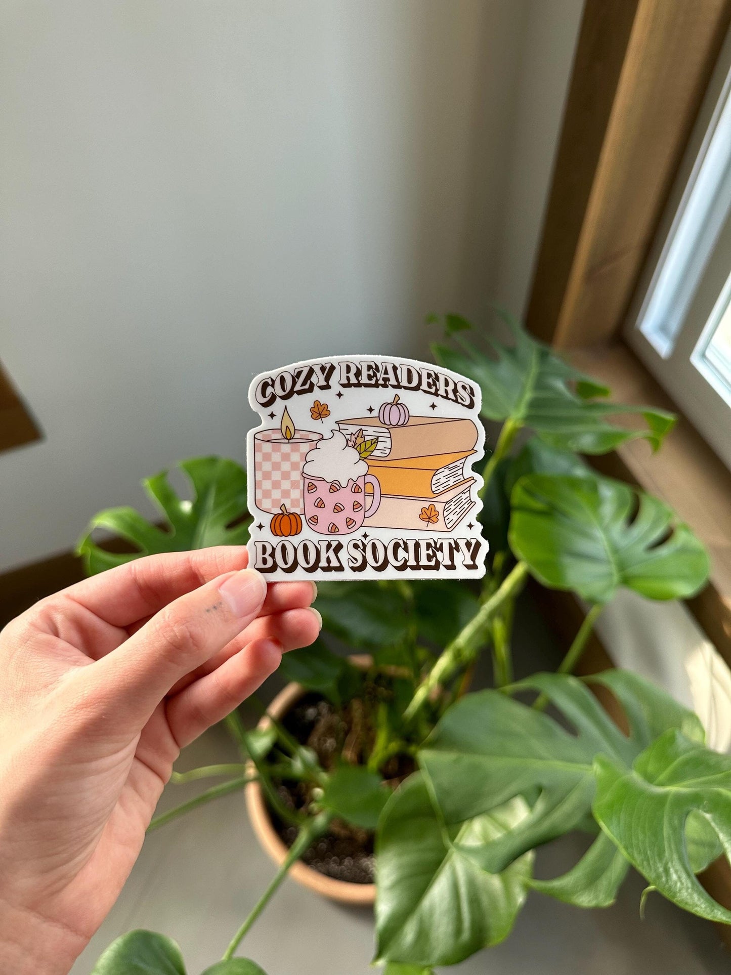 Cozy Readers Book Society Sticker