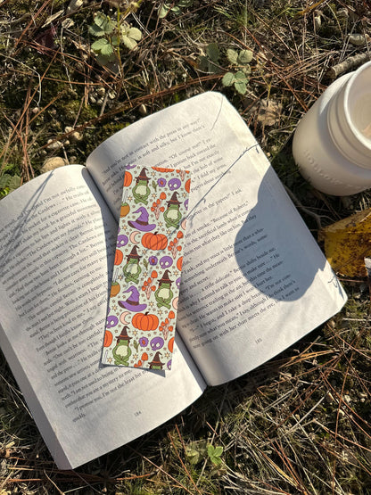 Witchy Frog Pattern Bookmark