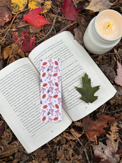 Ghost Drinking Coffee Autumn Bookmark