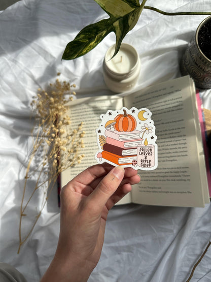 Fall Book Stack Sticker