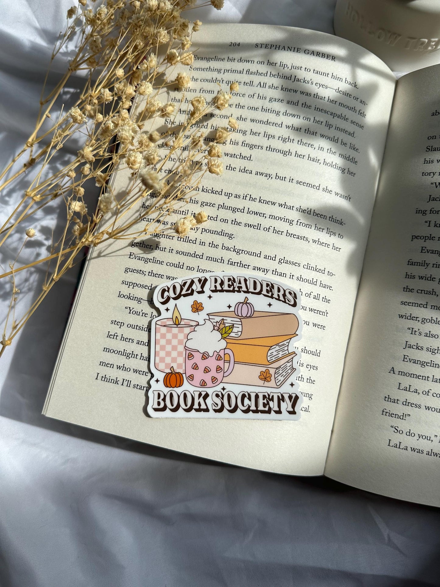 Cozy Readers Book Society Sticker