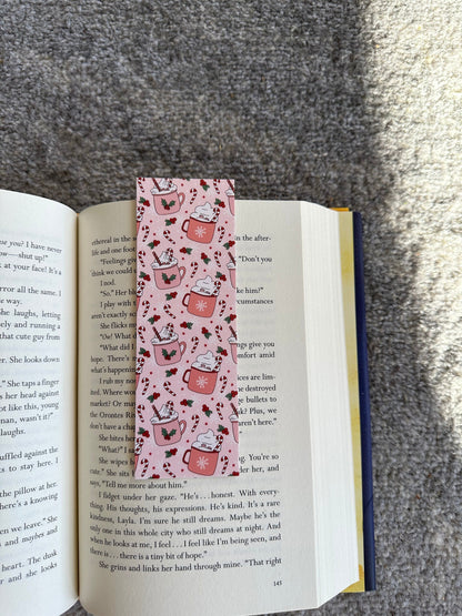 Hot Cocoa Candy Cane Bookmark