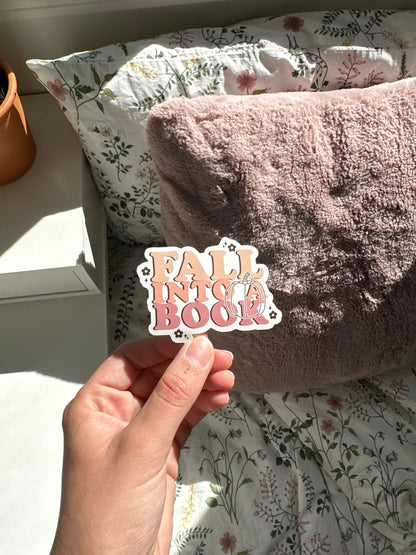Fall Into A Book Sticker