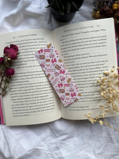Fall Bookish Vibes Pattern Bookmark