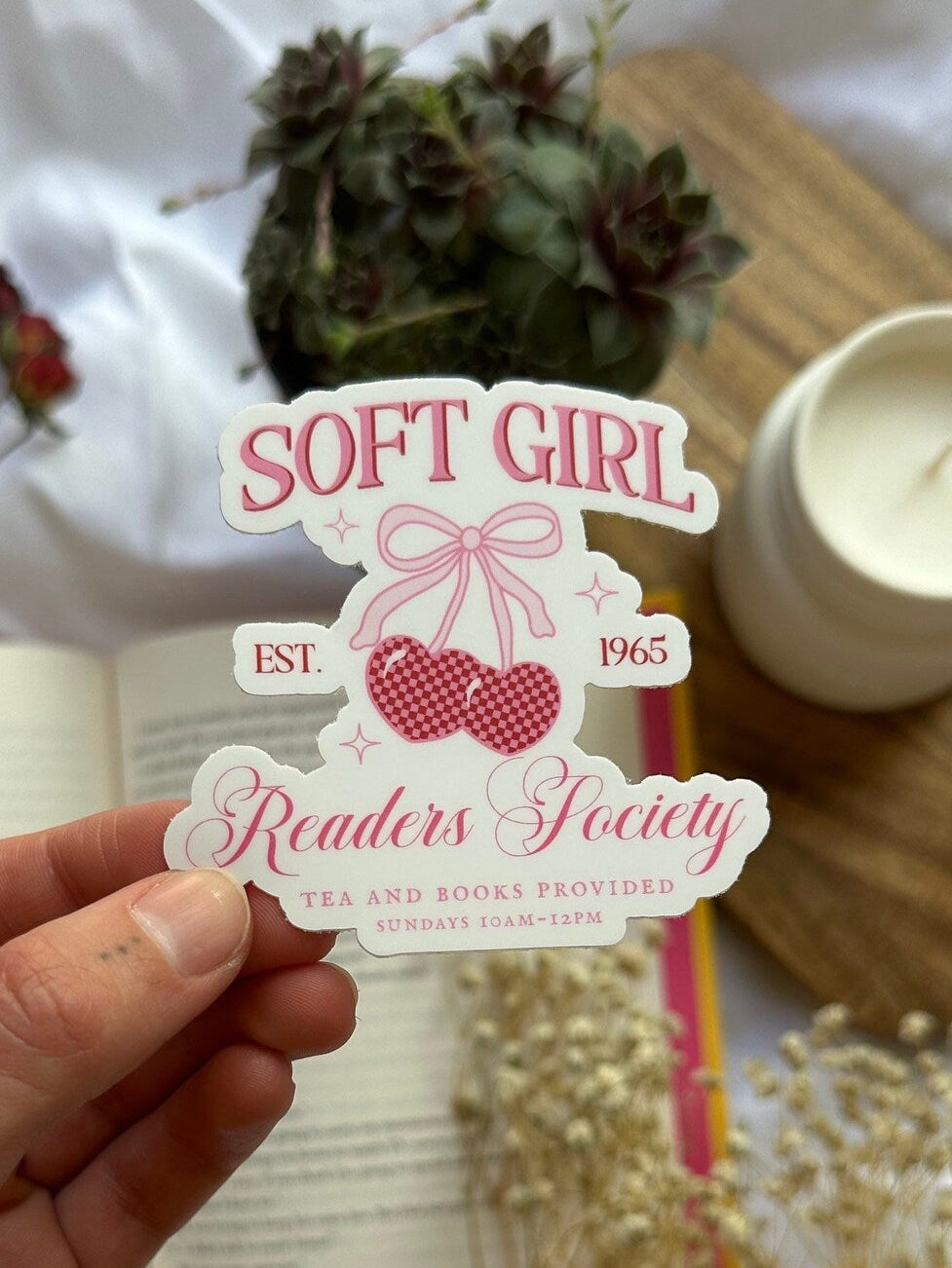 Soft Girl Readers Society Sticker