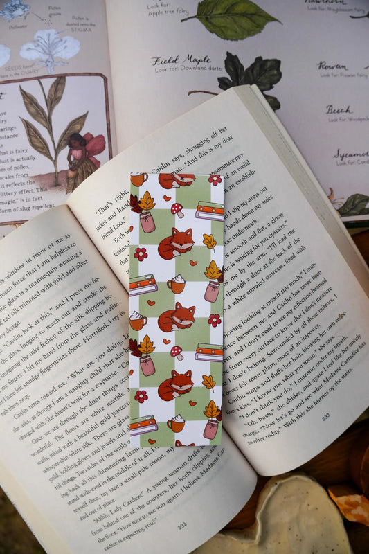 Fall Fox Pattern Bookmark