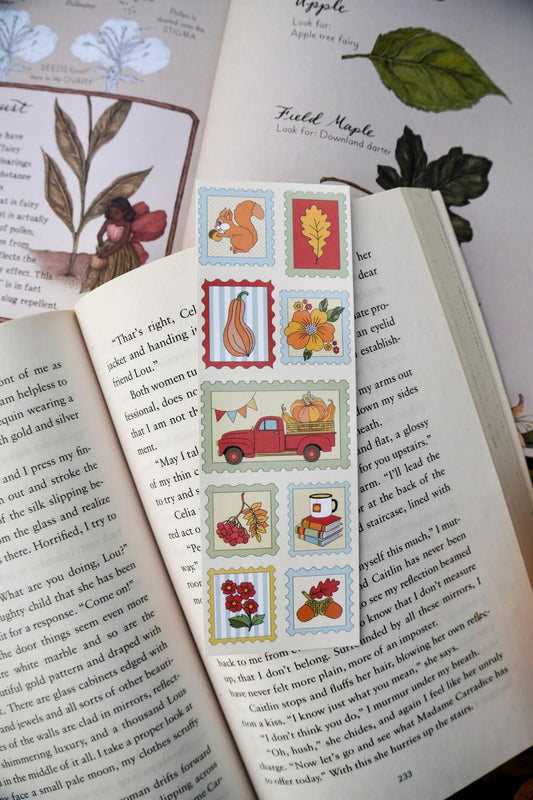 Autumn Stamps Bookmark