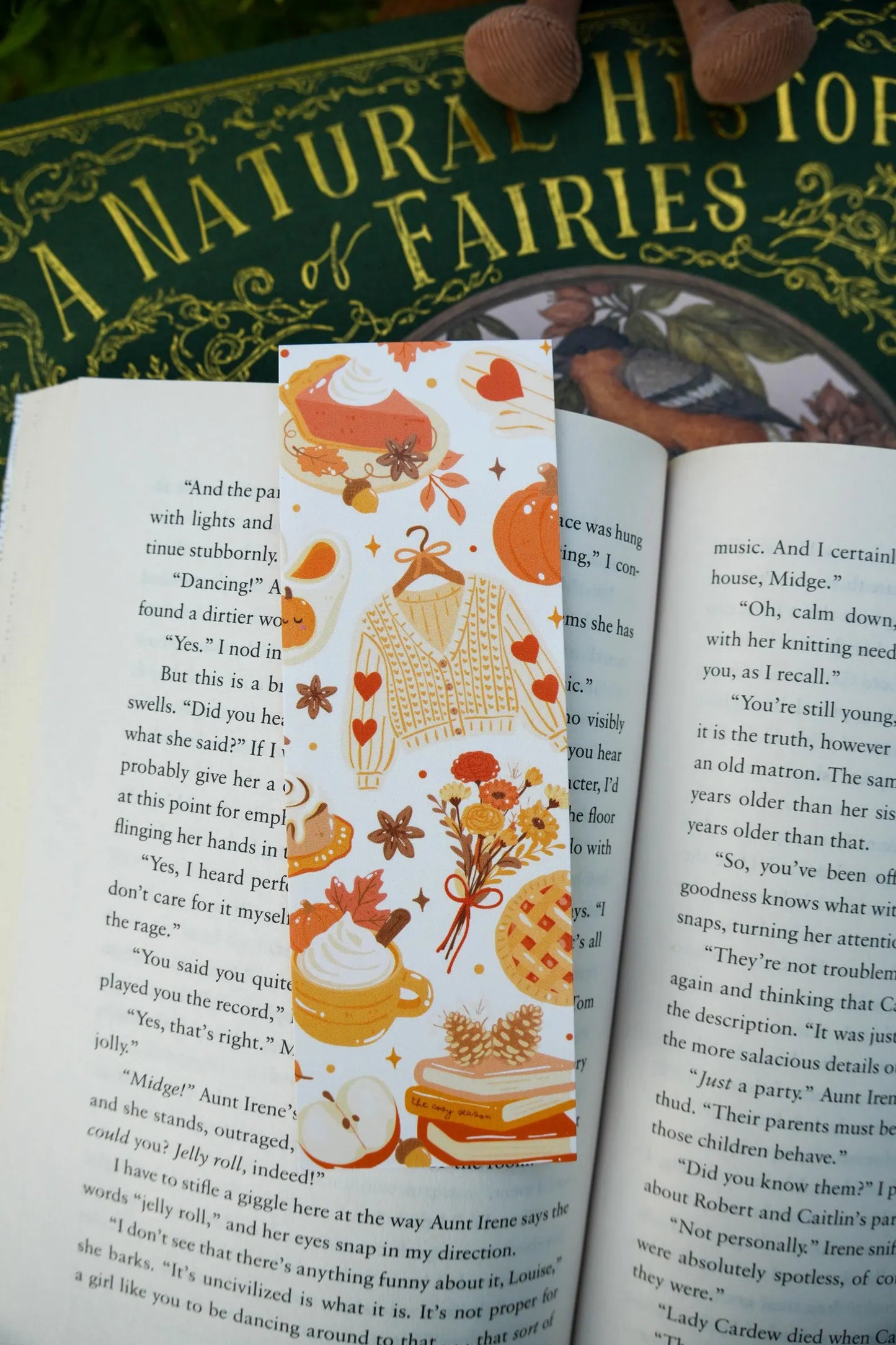 Cozy Autumn Pattern Bookmark