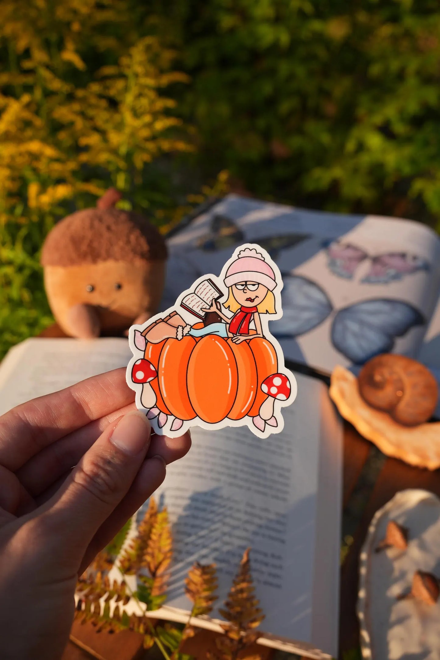 Fall Lizzie Sticker