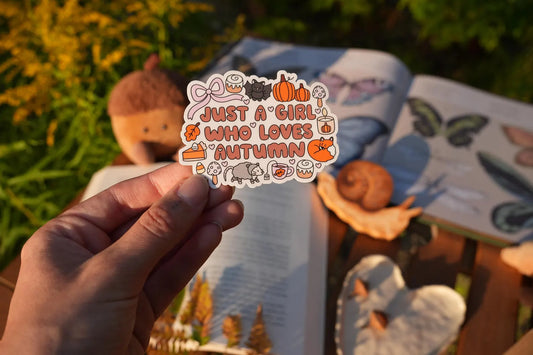 Just a Girl Who Loves Autumn Sticker