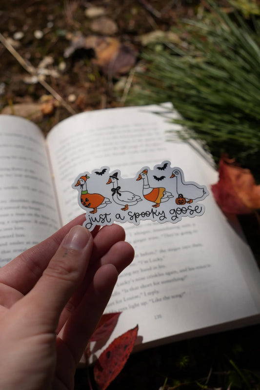 Just a Spooky Goose Sticker