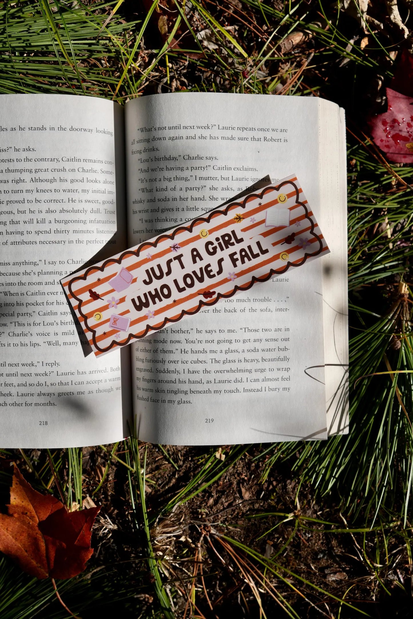 Just a Girl Who Loves Fall Bookmark