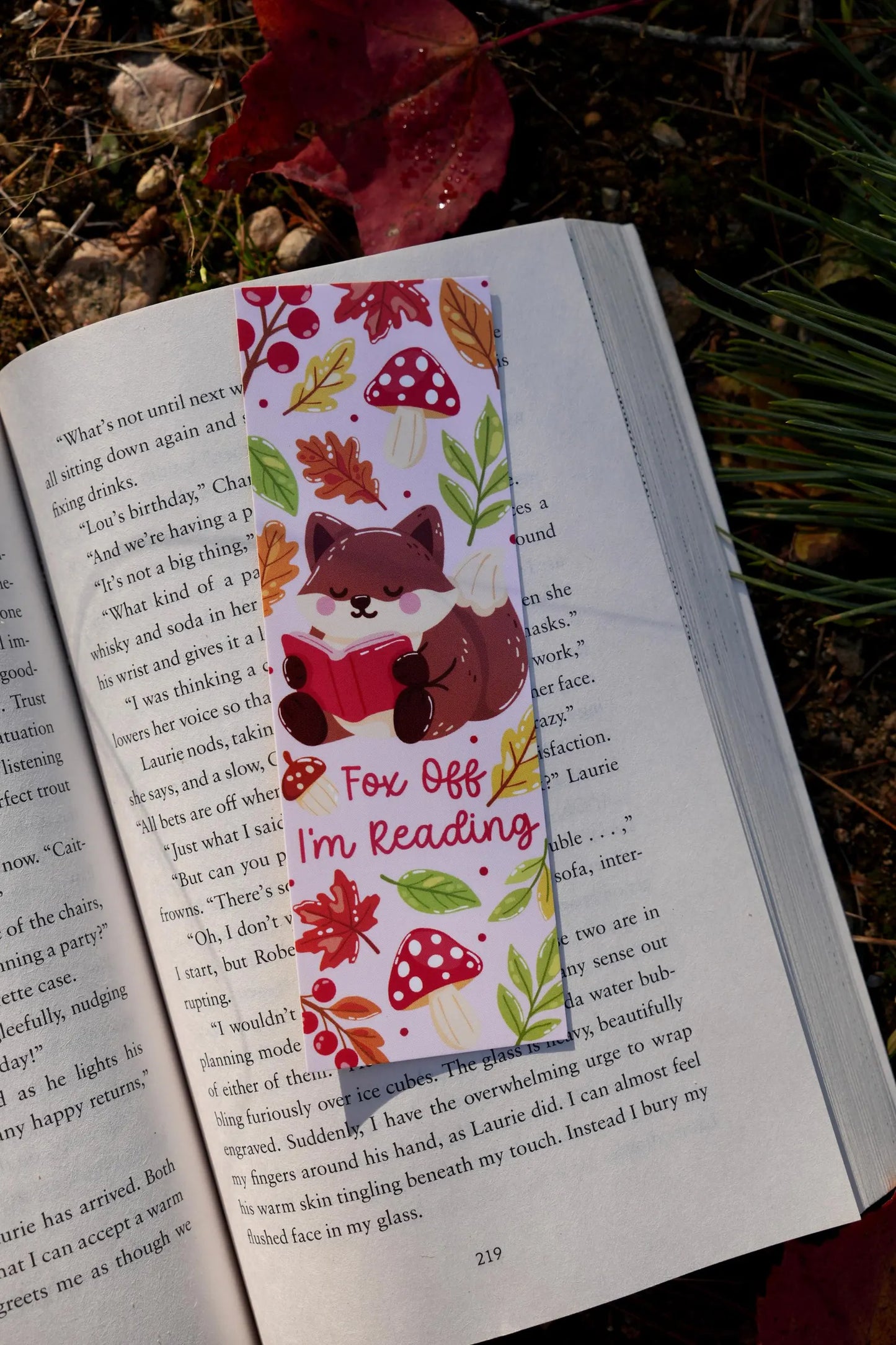 Fox Off I'm Reading Bookmark