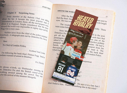 Heated Rivalry Collage Bookmark