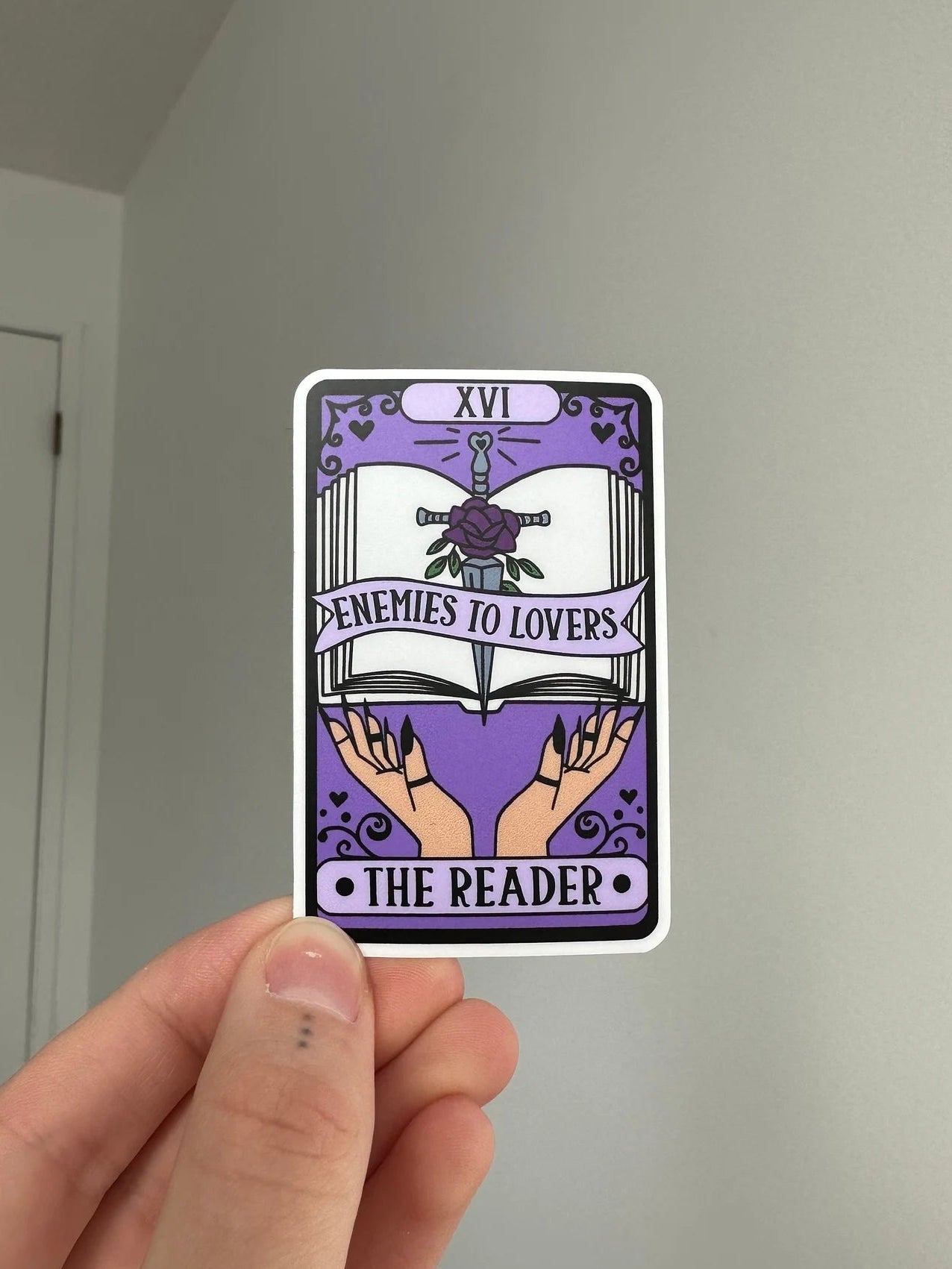 Enemies to Lovers Tarot Sticker