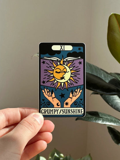 Grumpy Sunshine Tarot Sticker